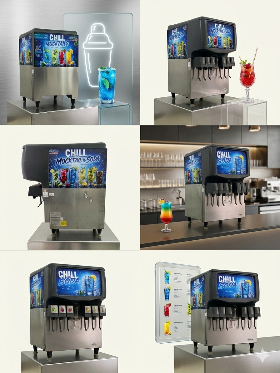 Commercial Chill Soda & Mocktail Dispenser Machine